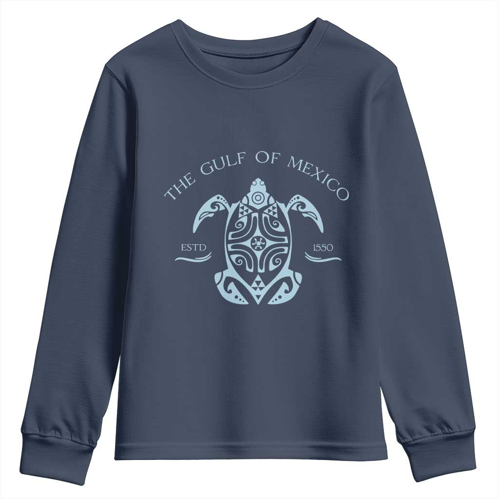 Gulf of Mexico Turtle Youth Sweatshirt Golfo de Mexico Forever