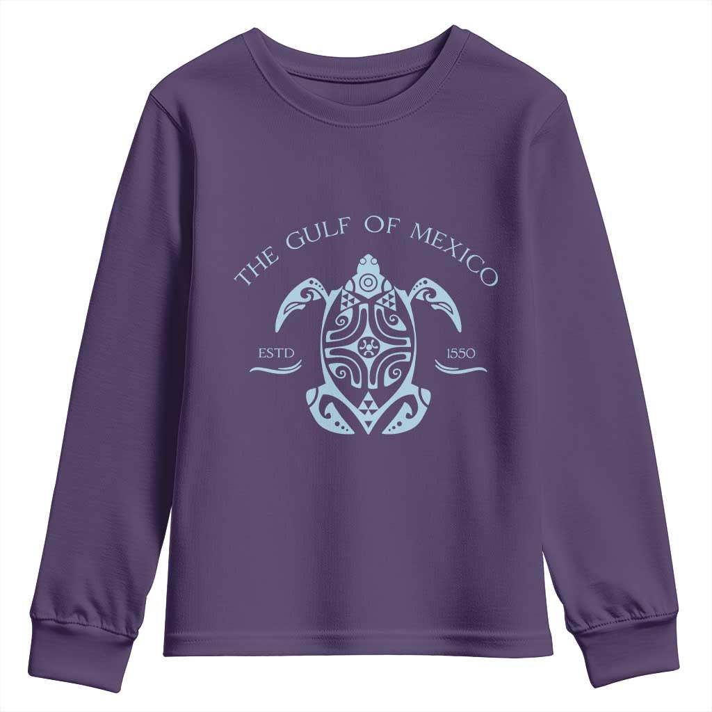 Gulf of Mexico Turtle Youth Sweatshirt Golfo de Mexico Forever