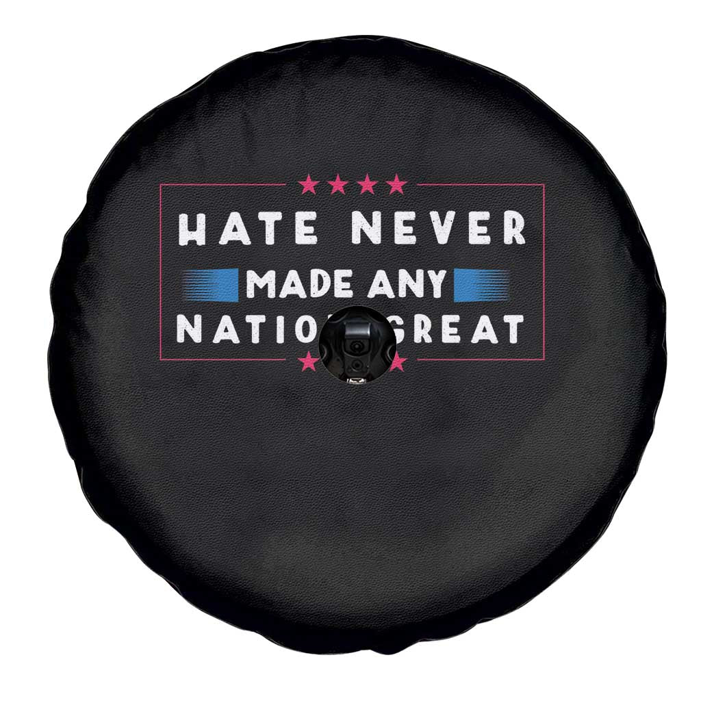 Hate Never Made Any Nation Great Spare Tire Cover - Wonder Print Shop