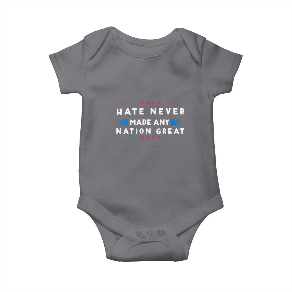 Hate Never Made Any Nation Great Baby Onesie - Wonder Print Shop