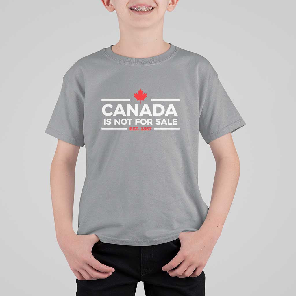 Canada Is Not For Sale Est. 1867 T Shirt For Kid - Wonder Print Shop
