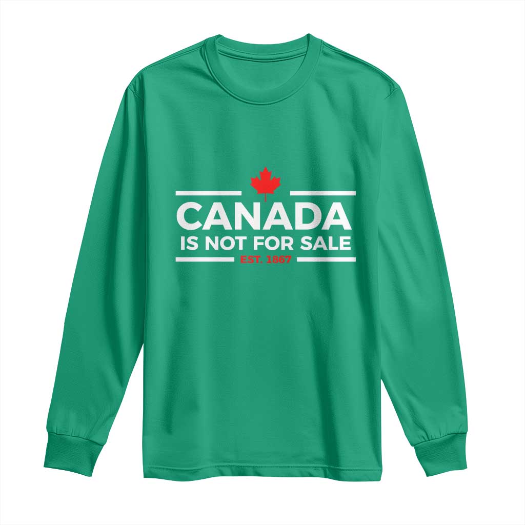 Canada Is Not For Sale Est. 1867 Long Sleeve Shirt - Wonder Print Shop
