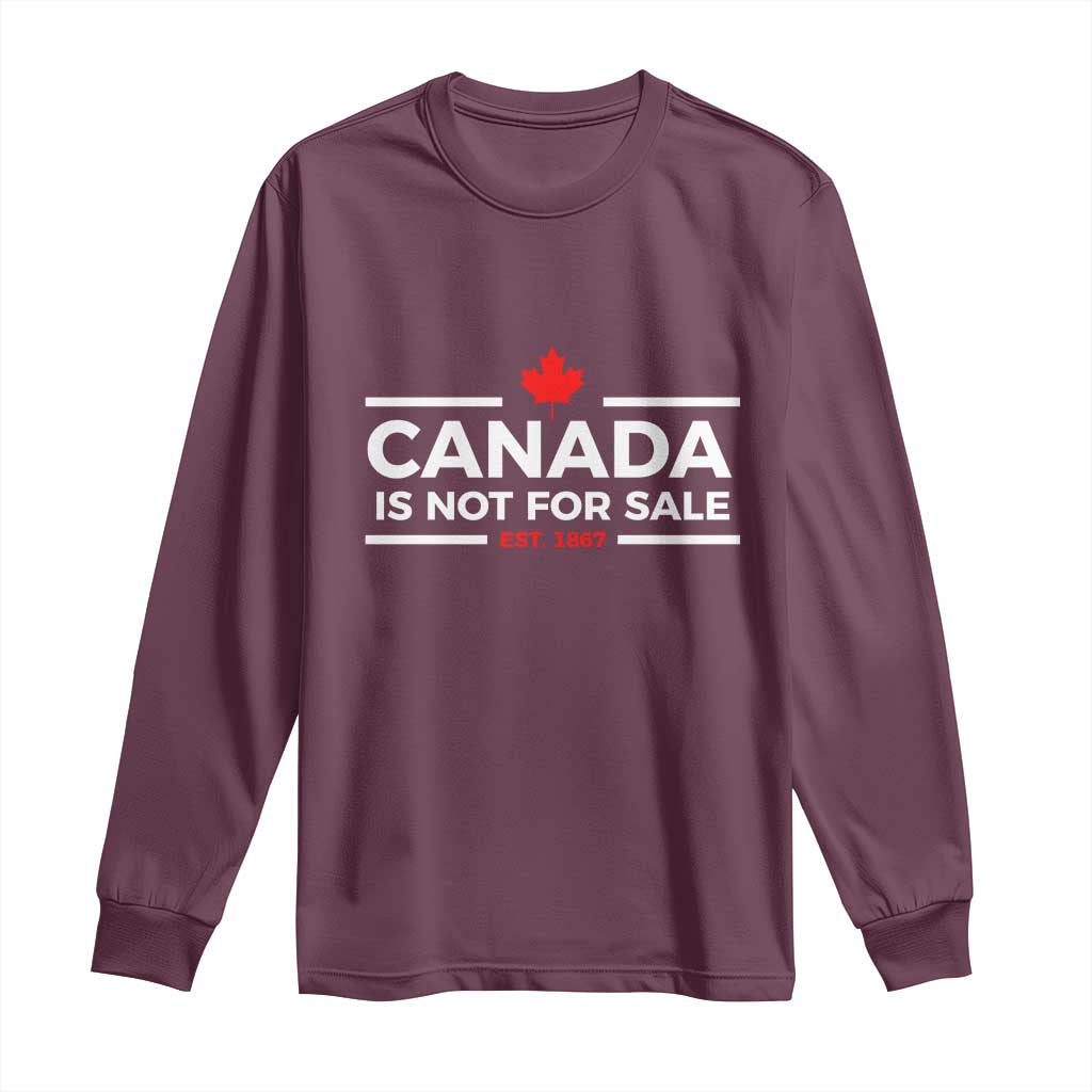 Canada Is Not For Sale Est. 1867 Long Sleeve Shirt - Wonder Print Shop