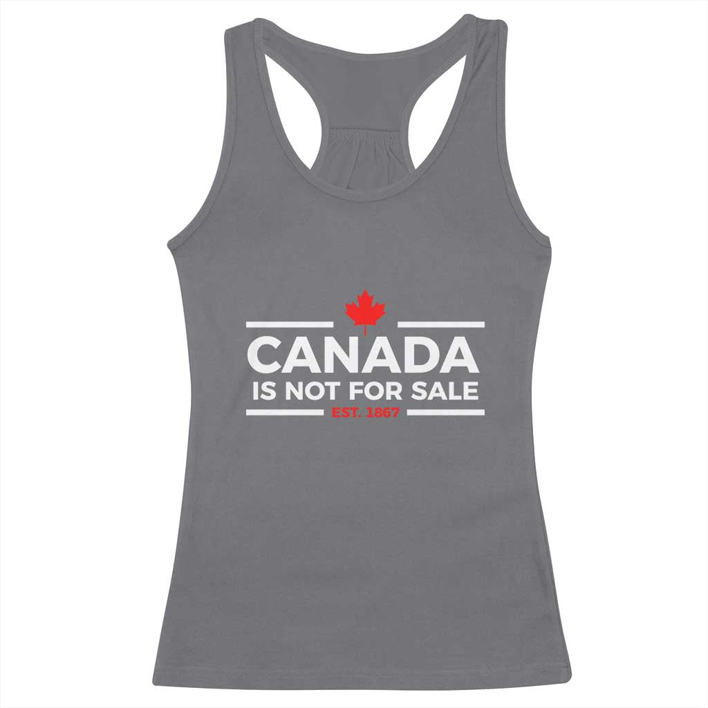 Canada Is Not For Sale Est. 1867 Racerback Tank Top - Wonder Print Shop