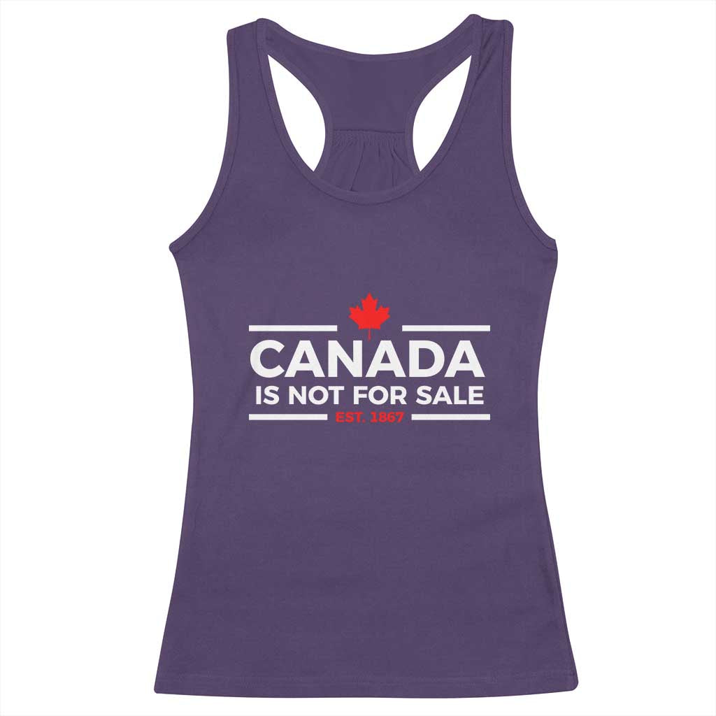 Canada Is Not For Sale Est. 1867 Racerback Tank Top - Wonder Print Shop