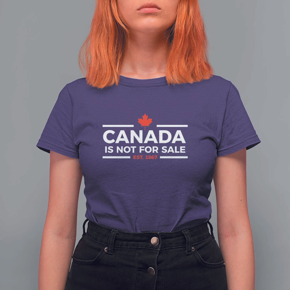 Canada Is Not For Sale Est. 1867 T Shirt For Women - Wonder Print Shop