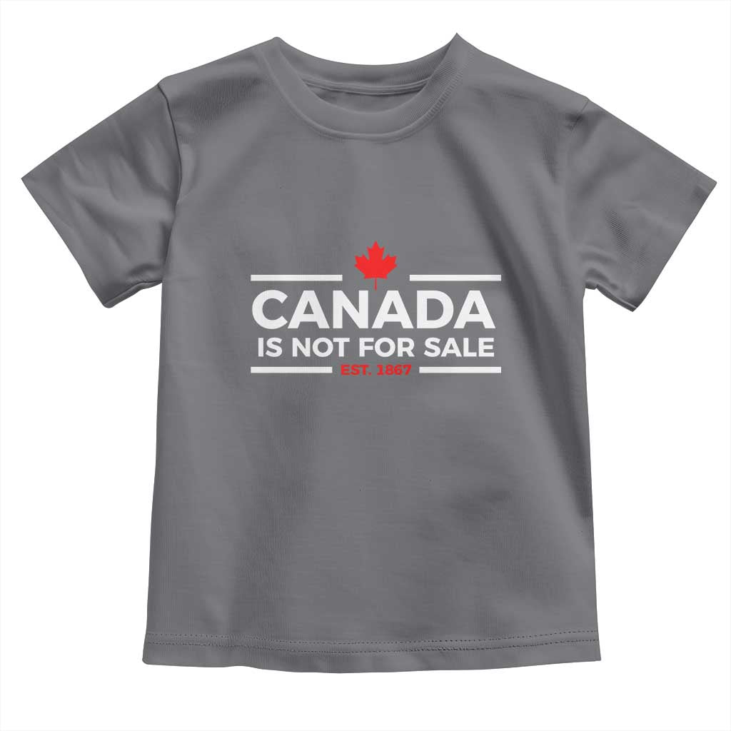 Canada Is Not For Sale Est. 1867 Toddler T Shirt - Wonder Print Shop