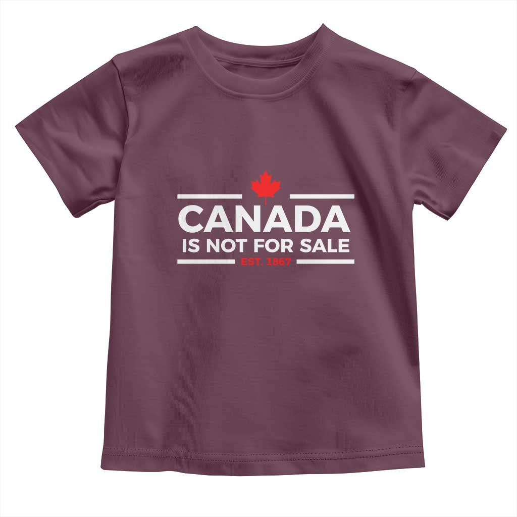 Canada Is Not For Sale Est. 1867 Toddler T Shirt - Wonder Print Shop