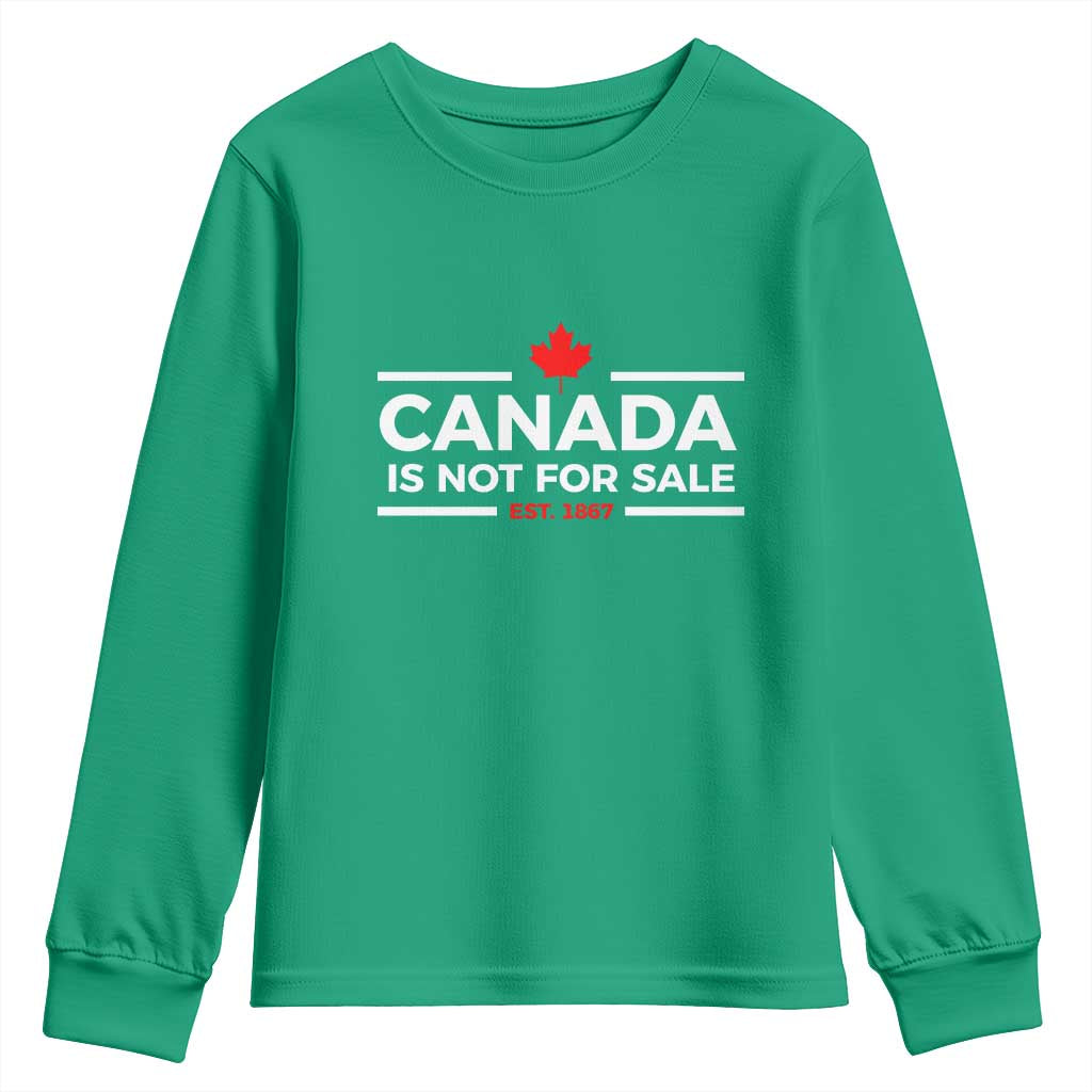 Canada Is Not For Sale Est. 1867 Youth Sweatshirt - Wonder Print Shop