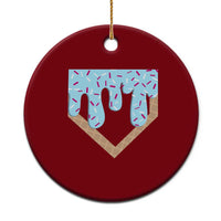 Baseball Ice Cream Dripping Ceramic Ornament Home Plate Drip - Wonder Print Shop