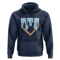 Baseball Ice Cream Dripping Hoodie Home Plate Drip