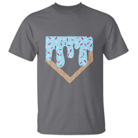 Baseball Ice Cream Dripping T Shirt Home Plate Drip
