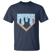 Baseball Ice Cream Dripping T Shirt Home Plate Drip
