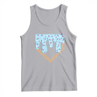 Baseball Ice Cream Dripping Tank Top Home Plate Drip