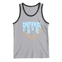 Baseball Ice Cream Dripping Tank Top Home Plate Drip