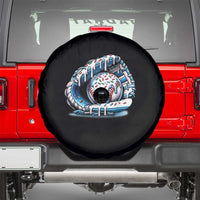 Baseball Drip Sprinkles Ice Cream Spare Tire Cover Ball and Glove Dripping