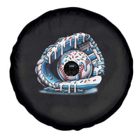 Baseball Drip Sprinkles Ice Cream Spare Tire Cover Ball and Glove Dripping