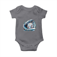 Baseball Drip Sprinkles Ice Cream Baby Onesie Ball and Glove Dripping
