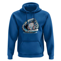 Baseball Drip Sprinkles Ice Cream Hoodie Ball and Glove Dripping