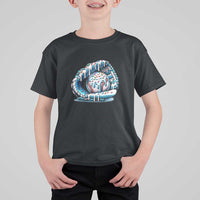 Baseball Drip Sprinkles Ice Cream T Shirt For Kid Ball and Glove Dripping