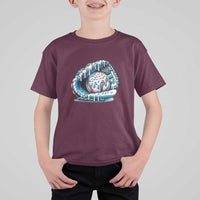 Baseball Drip Sprinkles Ice Cream T Shirt For Kid Ball and Glove Dripping