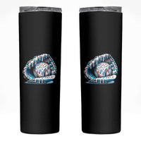 Baseball Drip Sprinkles Ice Cream Skinny Tumbler Ball and Glove Dripping