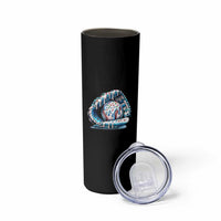 Baseball Drip Sprinkles Ice Cream Skinny Tumbler Ball and Glove Dripping