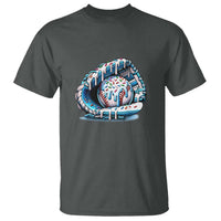 Baseball Drip Sprinkles Ice Cream T Shirt Ball and Glove Dripping