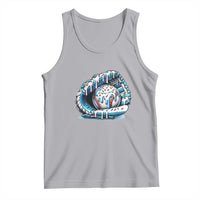 Baseball Drip Sprinkles Ice Cream Tank Top Ball and Glove Dripping