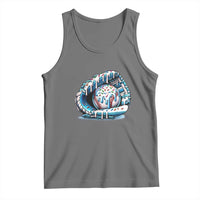 Baseball Drip Sprinkles Ice Cream Tank Top Ball and Glove Dripping