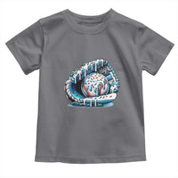 Baseball Drip Sprinkles Ice Cream Toddler T Shirt Ball and Glove Dripping