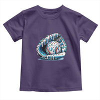 Baseball Drip Sprinkles Ice Cream Toddler T Shirt Ball and Glove Dripping