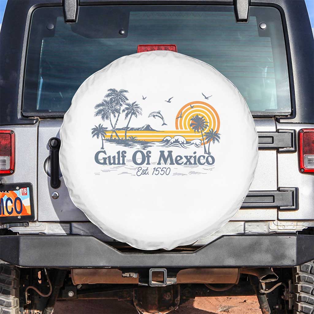 Vintage Gulf of Mexico Est 1550 Spare Tire Cover Golfo De Mexico
