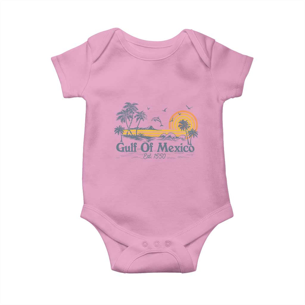 Vintage Gulf of Mexico Est 1550 Baby Onesie Golfo De Mexico
