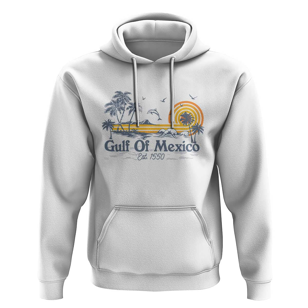 Vintage Gulf of Mexico Est 1550 Hoodie Golfo De Mexico