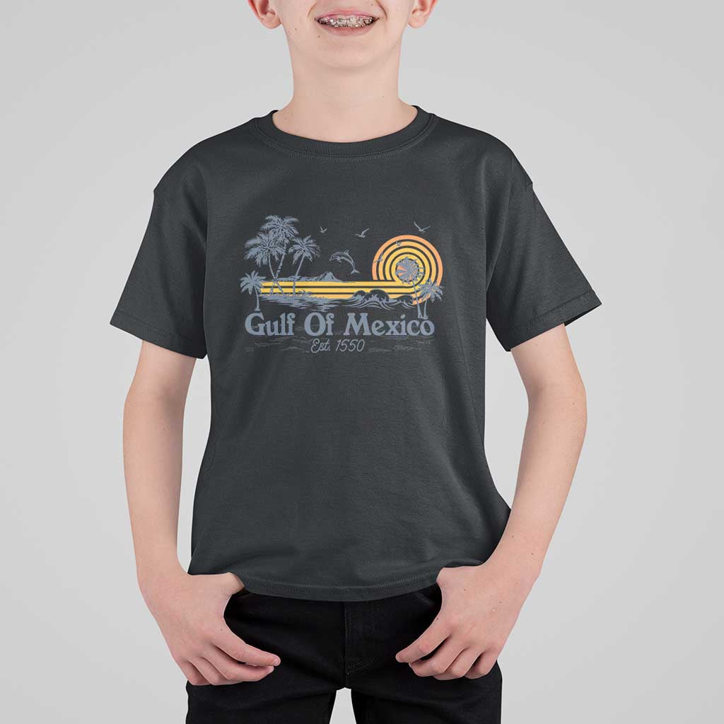 Vintage Gulf of Mexico Est 1550 T Shirt For Kid Golfo De Mexico