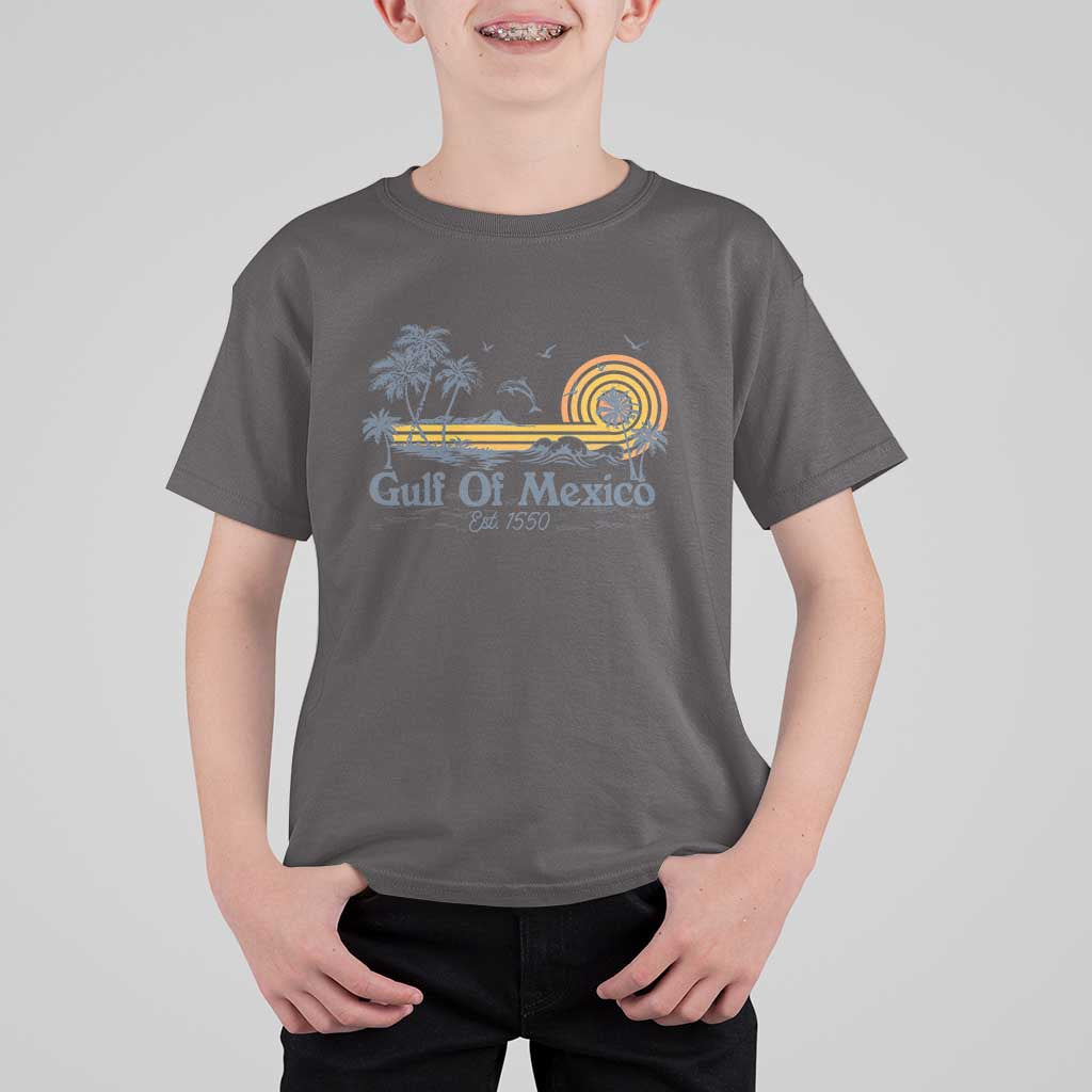 Vintage Gulf of Mexico Est 1550 T Shirt For Kid Golfo De Mexico