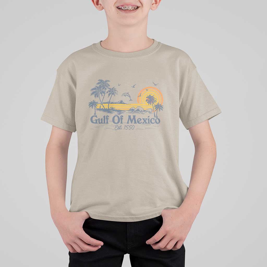 Vintage Gulf of Mexico Est 1550 T Shirt For Kid Golfo De Mexico