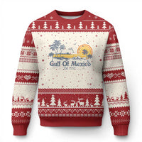 Vintage Gulf of Mexico Est 1550 Ugly Christmas Sweater Golfo De Mexico - Wonder Print Shop