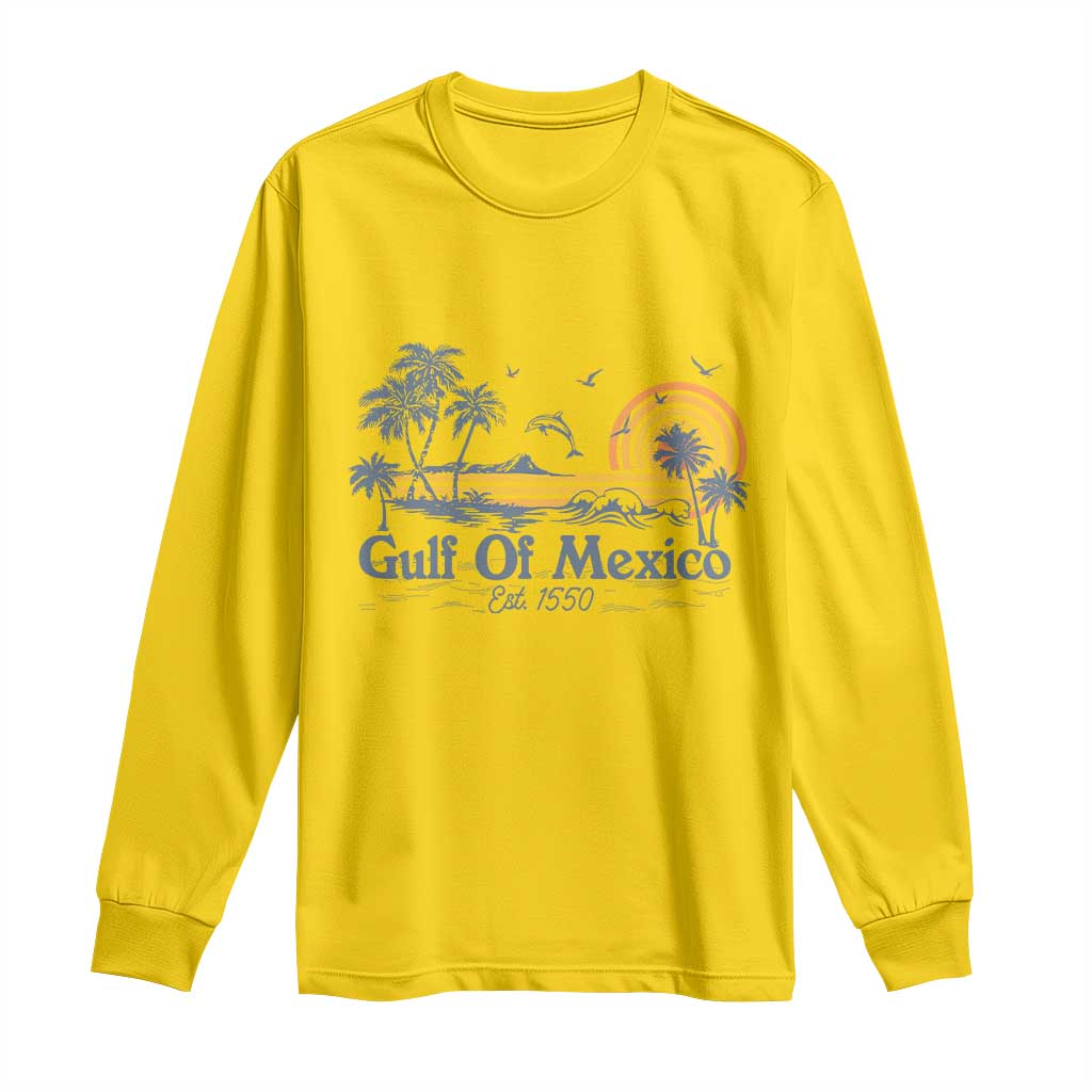Vintage Gulf of Mexico Est 1550 Long Sleeve Shirt Golfo De Mexico