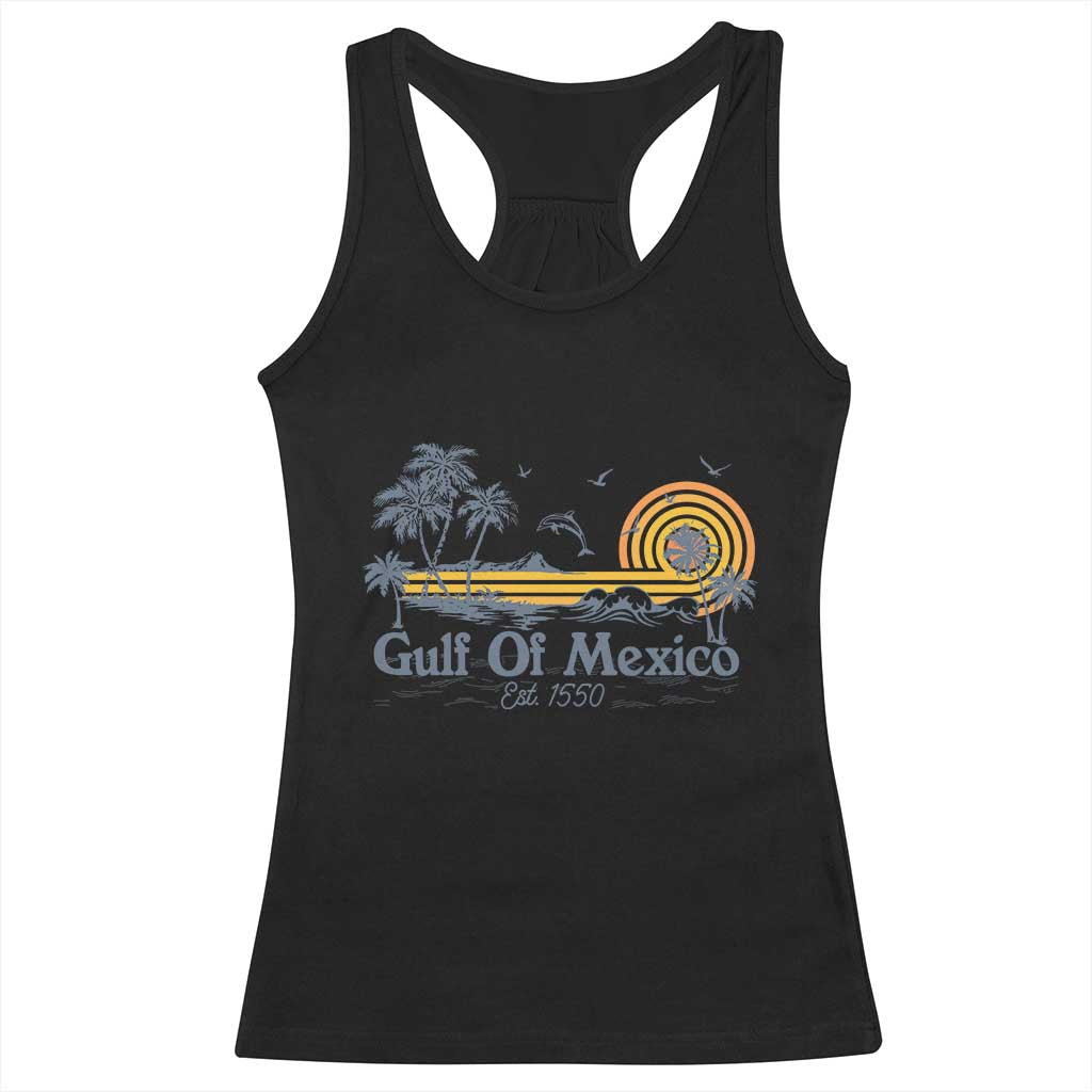 Vintage Gulf of Mexico Est 1550 Racerback Tank Top Golfo De Mexico