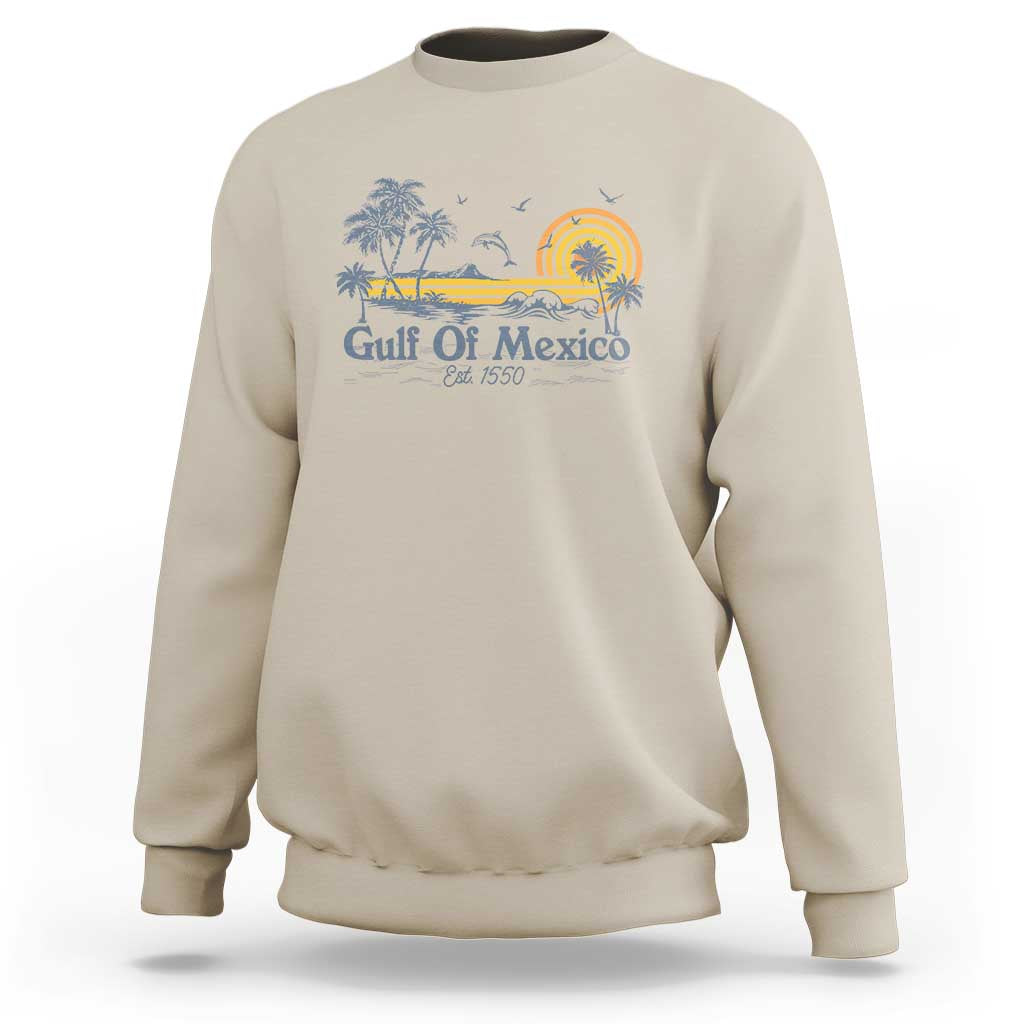 Vintage Gulf of Mexico Est 1550 Sweatshirt Golfo De Mexico