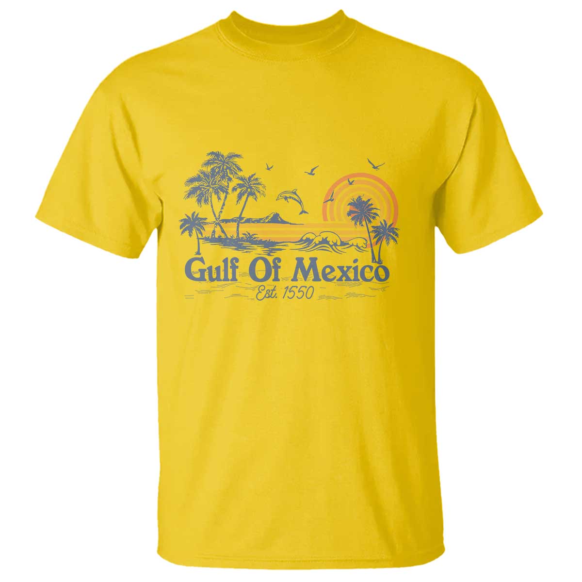 Vintage Gulf of Mexico Est 1550 T Shirt Golfo De Mexico