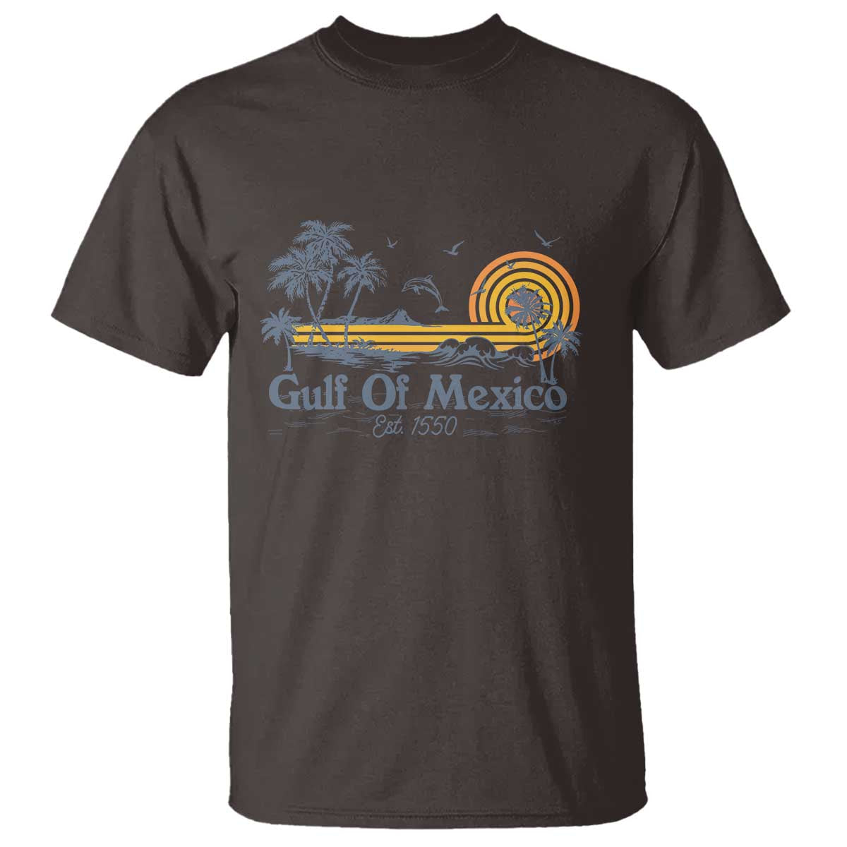 Vintage Gulf of Mexico Est 1550 T Shirt Golfo De Mexico