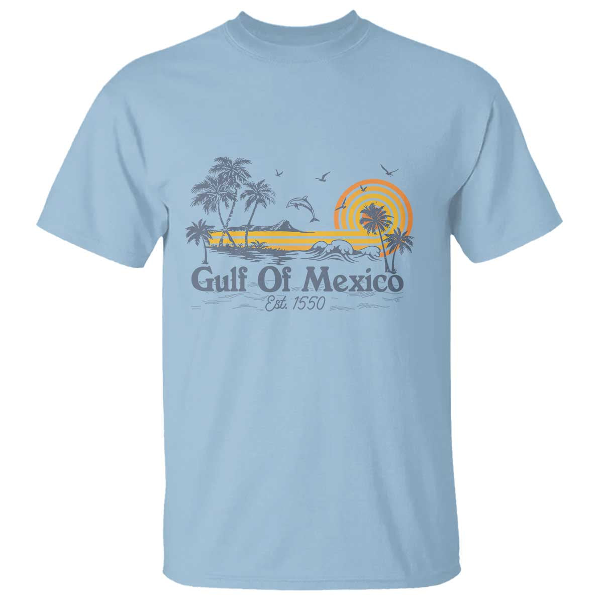 Vintage Gulf of Mexico Est 1550 T Shirt Golfo De Mexico