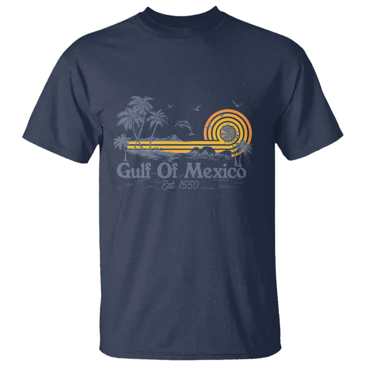 Vintage Gulf of Mexico Est 1550 T Shirt Golfo De Mexico