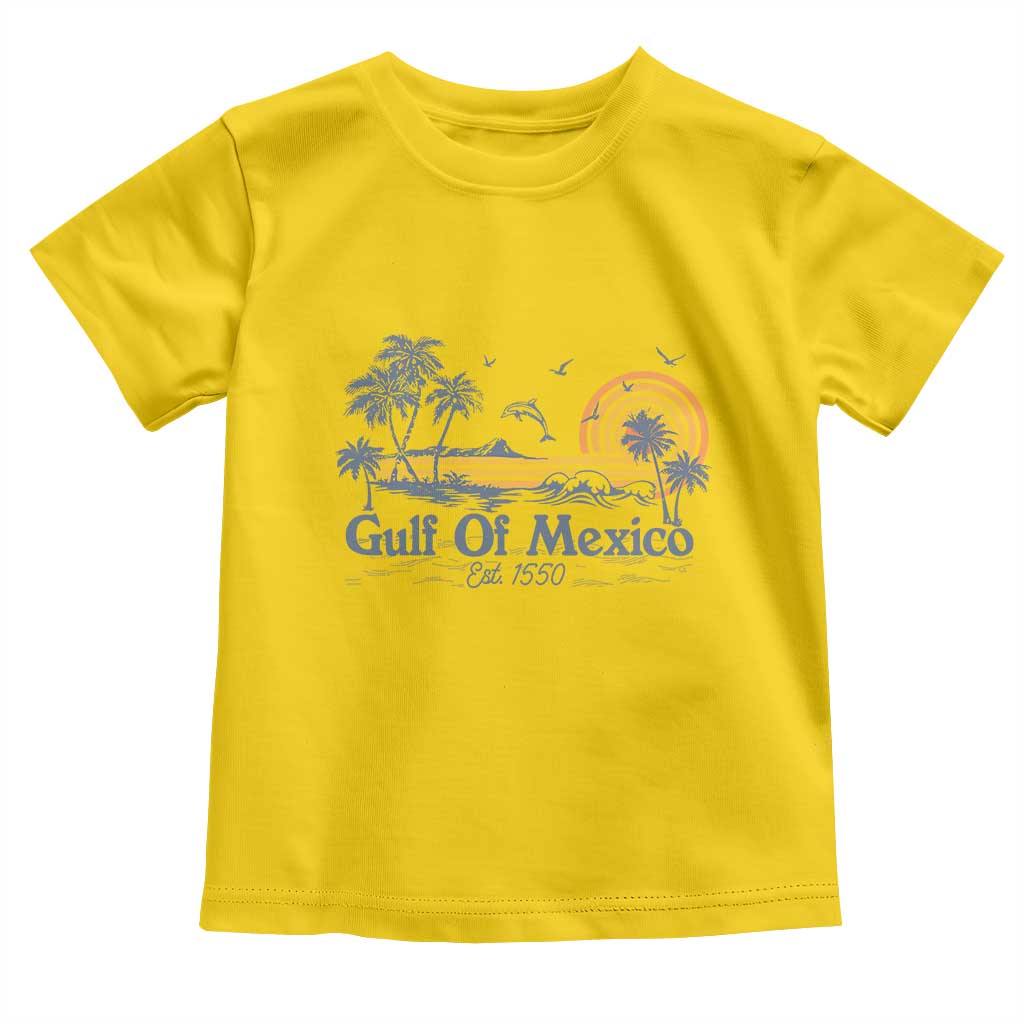 Vintage Gulf of Mexico Est 1550 Toddler T Shirt Golfo De Mexico