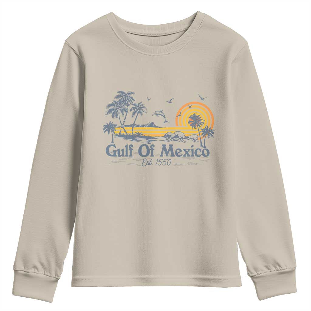 Vintage Gulf of Mexico Est 1550 Youth Sweatshirt Golfo De Mexico