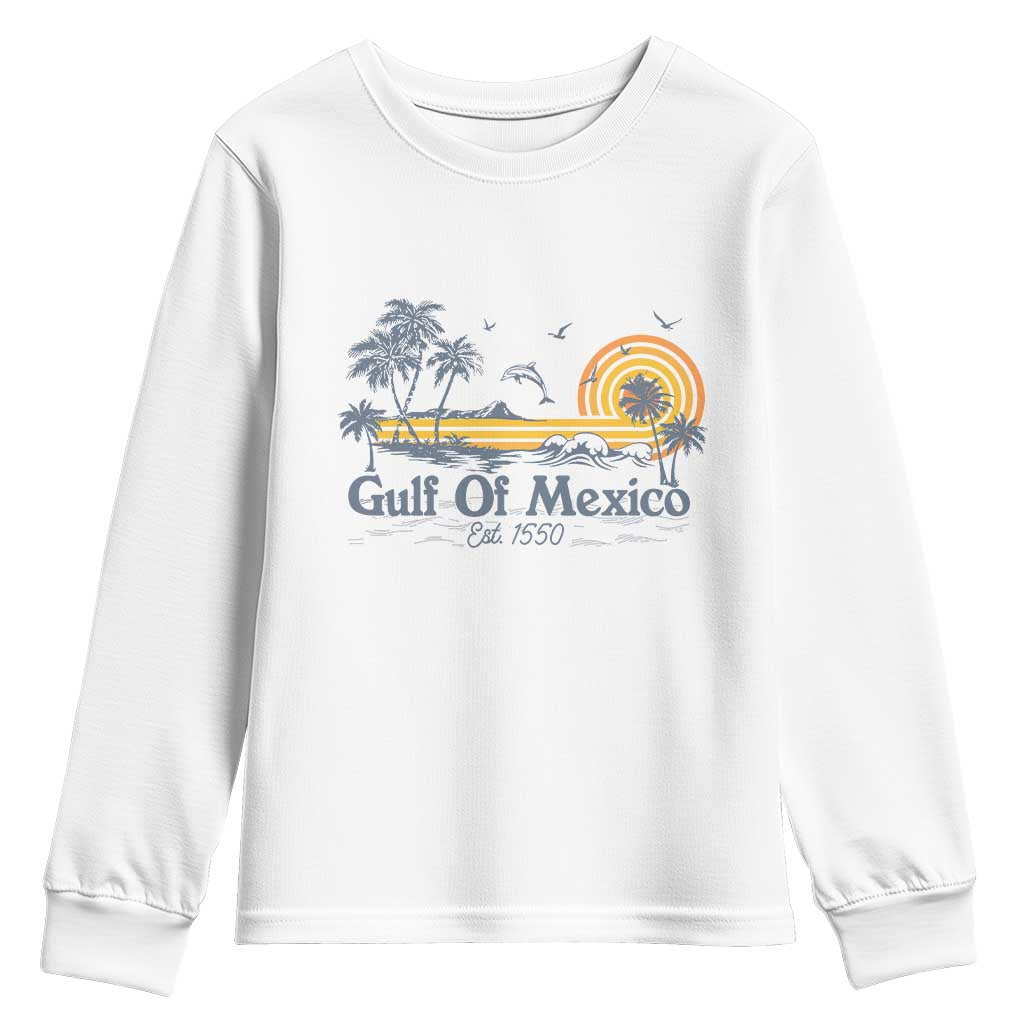 Vintage Gulf of Mexico Est 1550 Youth Sweatshirt Golfo De Mexico