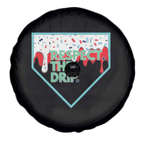 Baseball Home Plate Dripping Ice Cream Spare Tire Cover Respect The Drip Social Club Sprinkles